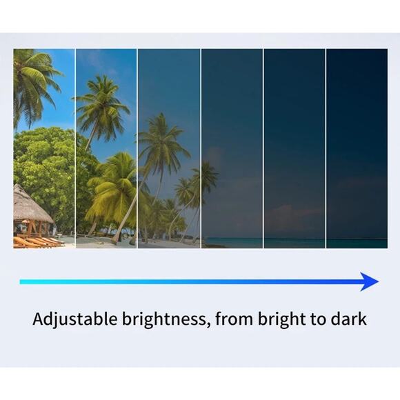 Adjustable Tint Sunglasses, 1-9 Gears Rounded Polarized Glasses with ND Filter - Picture 13 of 14